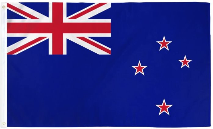 Amazon.com : RFCO 2x3 New Zealand Flag NZ Country Banner Pennant Indoor  Outdoor 24x36 inches : Garden & Outdoor
